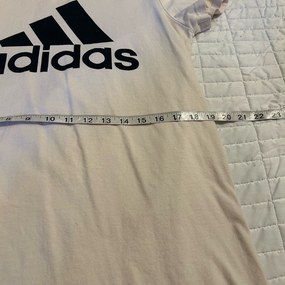 Adidas Originals T-Shirt Dress Women’s Small – Beige Cream Logo Tee Dress - Picture 7 of 7